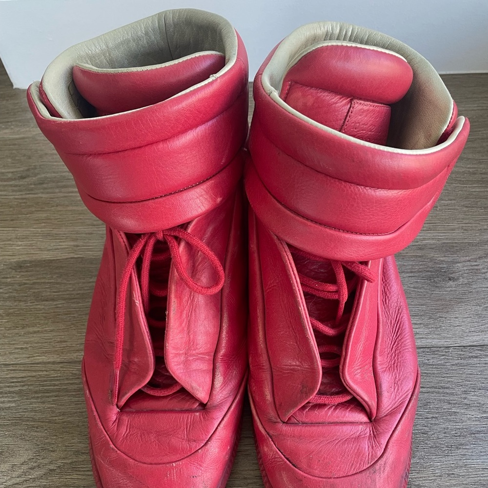 Margiela red future high top